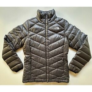 The North Face Puffer Jacket Gray 550 Down Filled Winter Ski Coat Womens XS